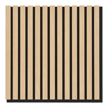 Akustikpaneel 2er-Set – Holzfurnier Eichenoptik Natur, 52 × 52 × 2,2 cm von Luiva Living