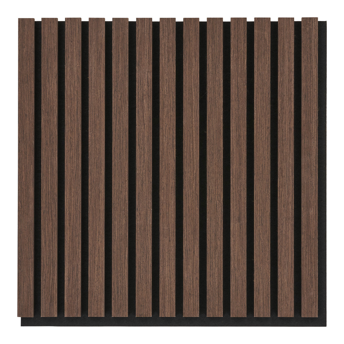 Akustikpaneel 2er-Set – Holzfurnier Walnussoptik, 52 × 52 × 2,2 cm von Luiva Living