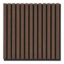 Akustikpaneel 2er-Set – Holzfurnier Walnussoptik, 52 × 52 × 2,2 cm von Luiva Living