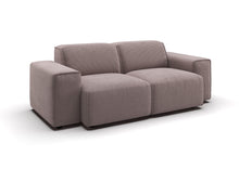 Lund 2-Sitzer-Sofa in Feincord Altrosa