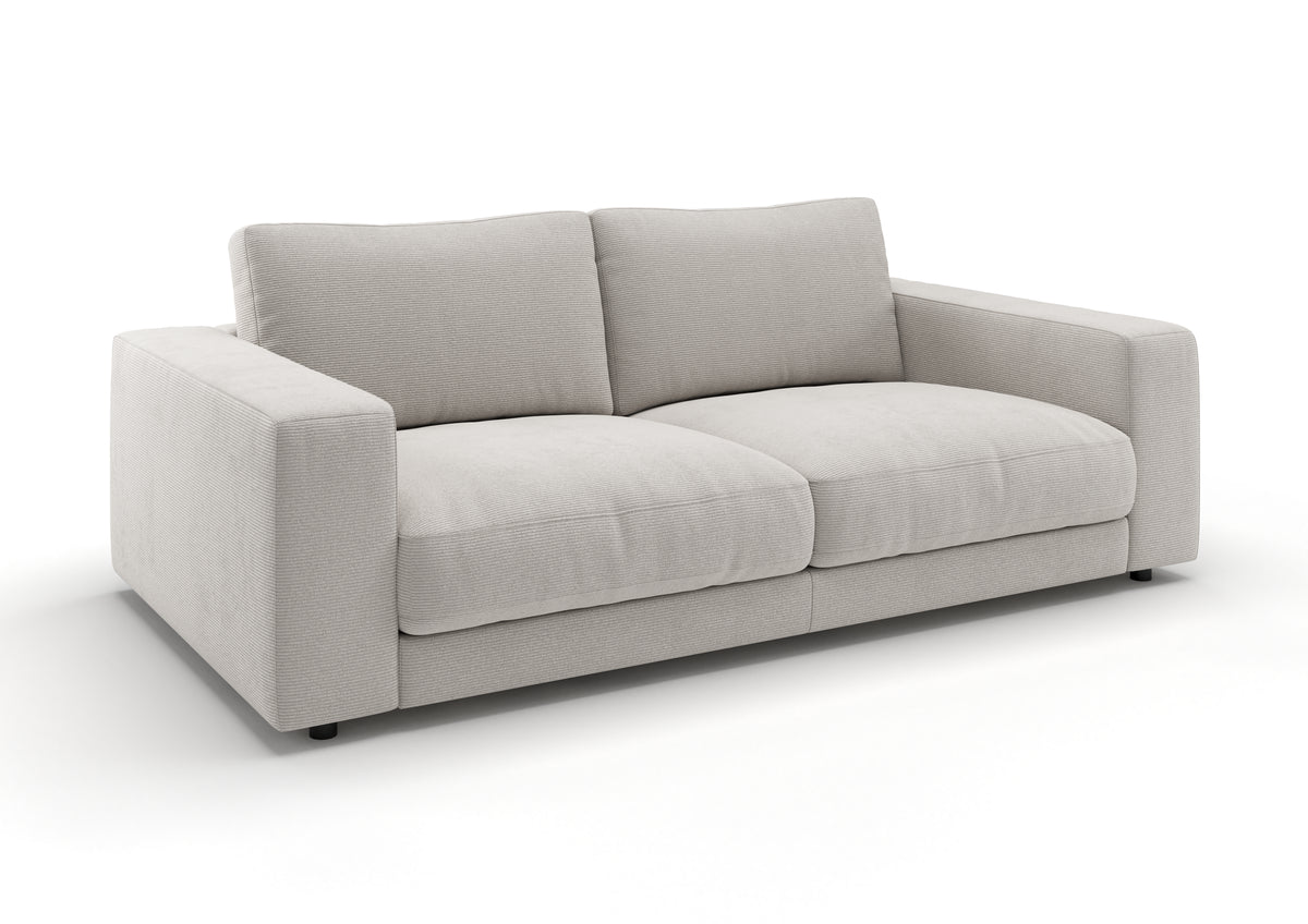Skagen 2-Sitzer-Sofa in Feincord Weiß