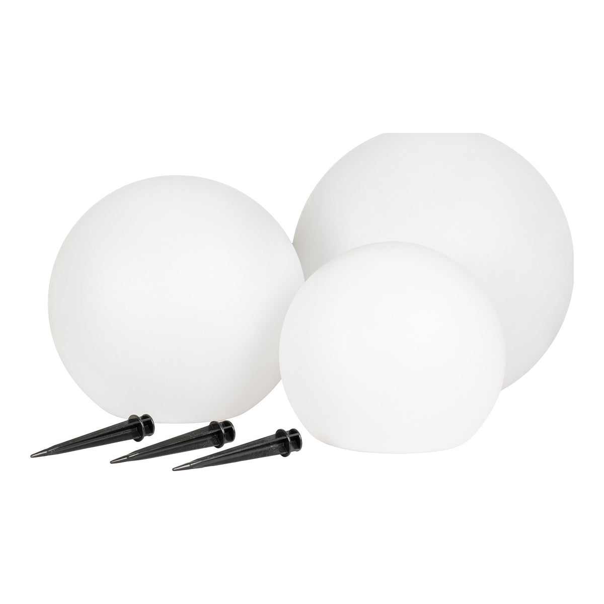 Carolin LED-Solarleuchte 3er-Set, akkubetrieben – Weiß – Ansicht 2