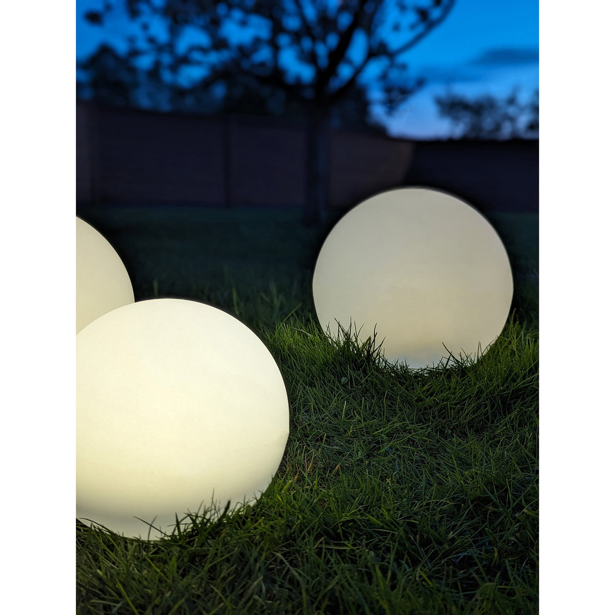 Carolin LED-Solarleuchte 3er-Set, akkubetrieben – Weiß – Ansicht 4