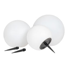 Carolin LED-Solarleuchte 3er-Set, akkubetrieben – Weiß von Luiva Living