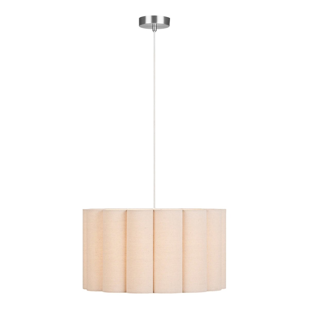 Brage Pendelleuchte – Stahl/Leinen Grau/Beige – Ansicht 2