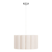 Brage Pendelleuchte – Stahl/Leinen Grau/Beige von Luiva Living