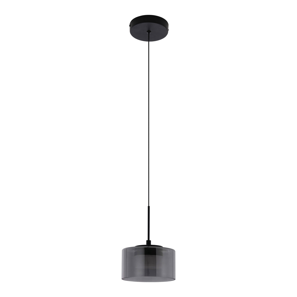Juli LED-Pendelleuchte – Stahl/Glas Schwarz/Klar von Luiva Living