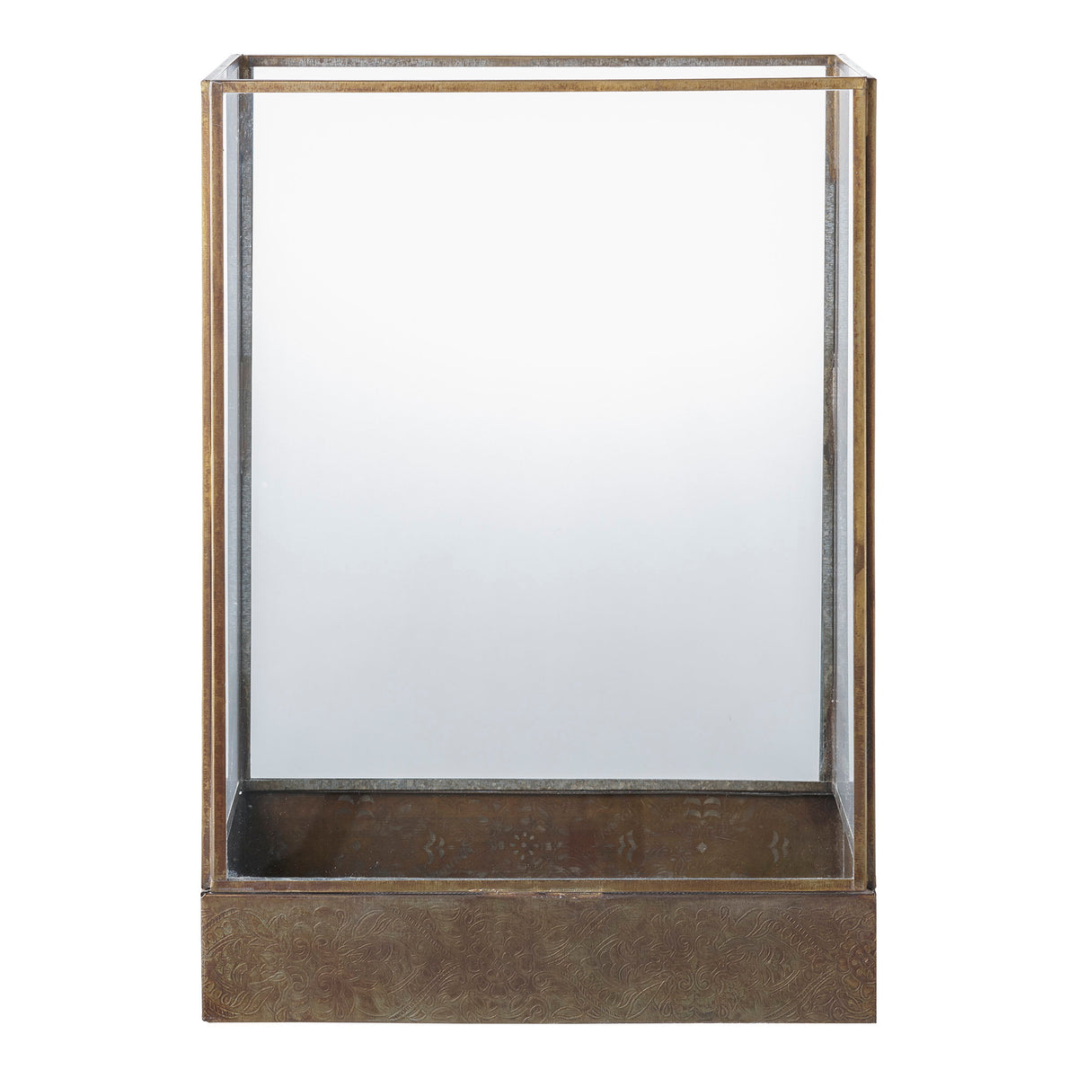 Loke Laterne – Metall/Glas Antikmessing-Optik von Luiva Living