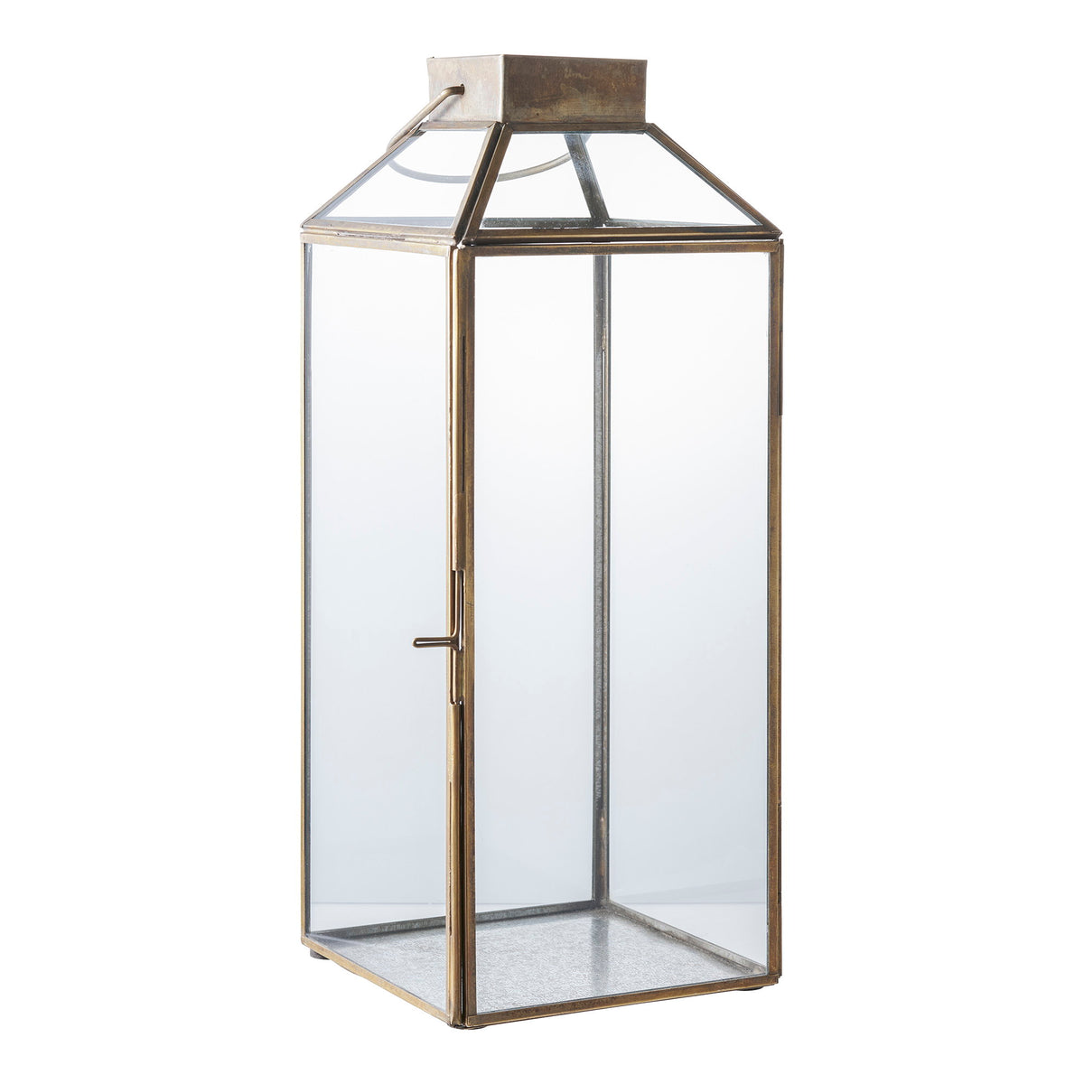 Penny Laterne – Metall/Glas Antikmessing-Optik – Ansicht 2