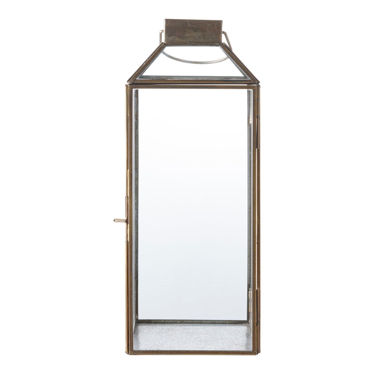 Penny Laterne – Metall/Glas Antikmessing-Optik von Luiva Living