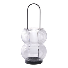 Nevio Laterne – Metall/Glas Schwarz von Luiva Living