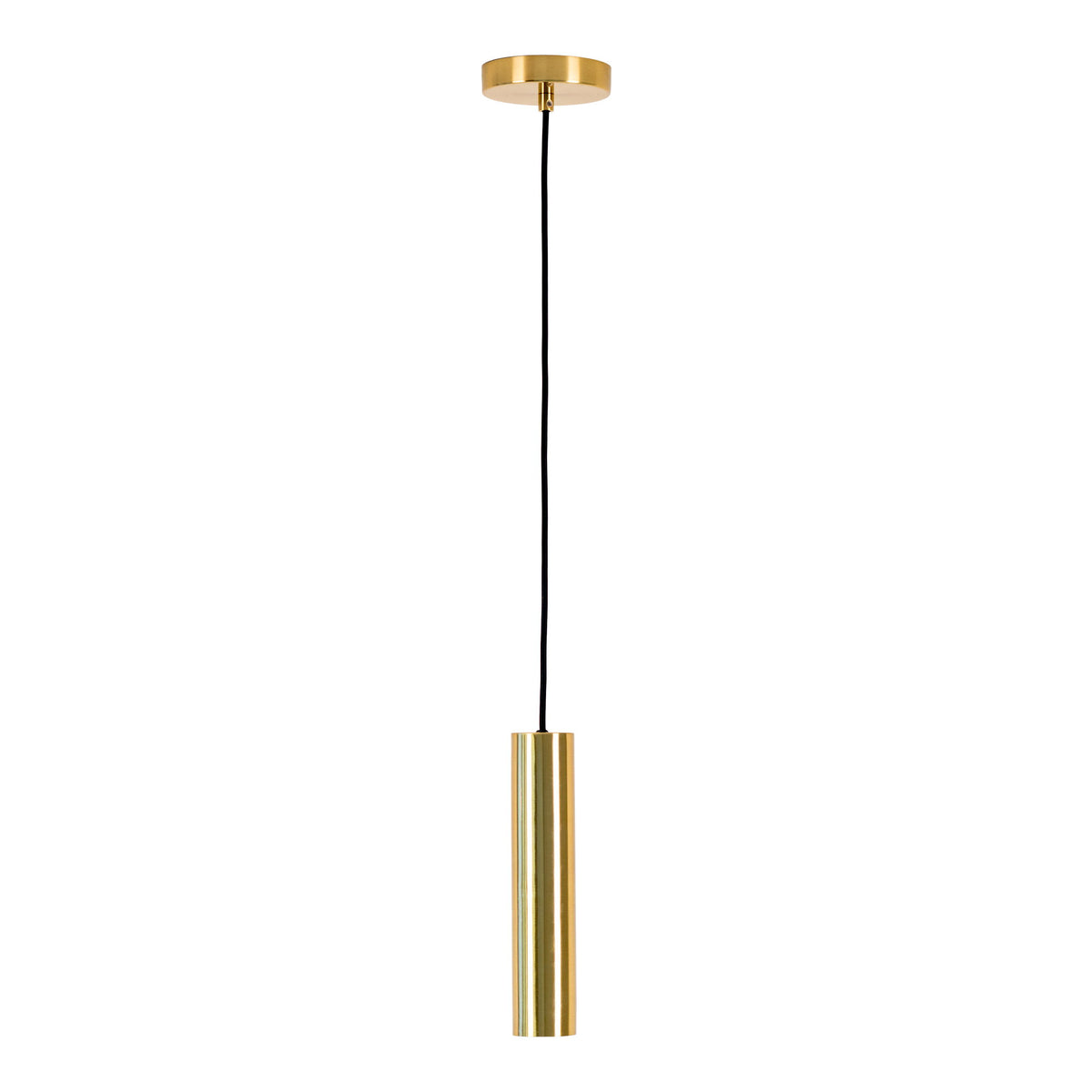 Ilona Pendelleuchte – Metall Messing, ø 6 cm von Luiva Living