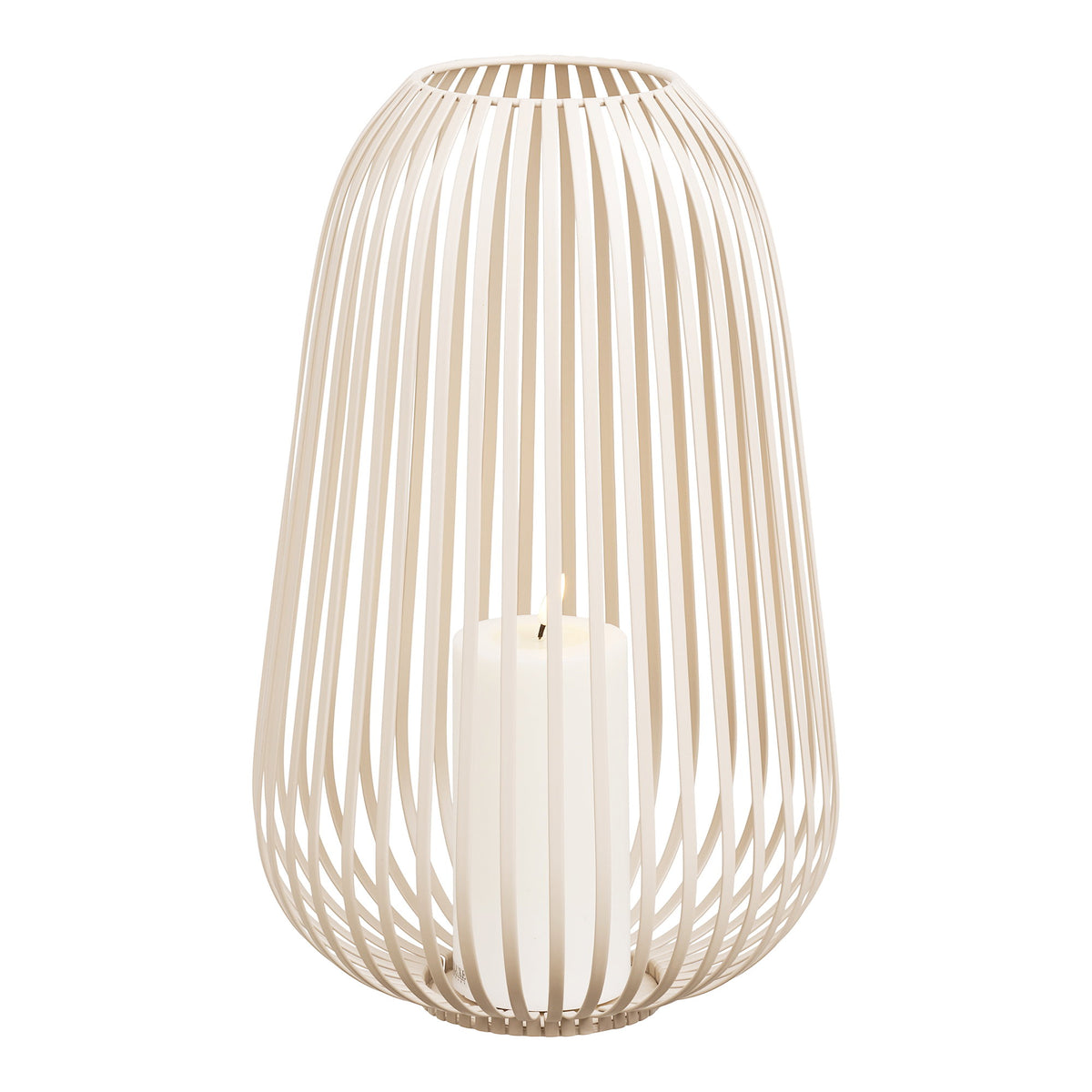 Luca Laterne – Metall Beige, ø 24,5 × 40 cm – Ansicht 2