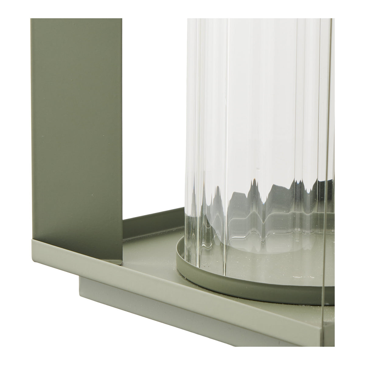 Mara Laterne – Glas/Metall Grün, 18 × 18 × 20,5 cm – Ansicht 4