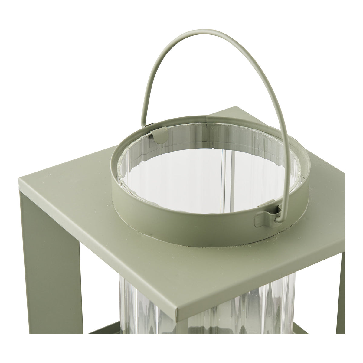 Mara Laterne – Glas/Metall Grün, 18 × 18 × 20,5 cm – Ansicht 5