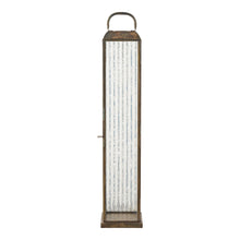 Wanda Laterne – Glas/Metall Antikmessing-Optik, 12 × 12 × 60 cm von Luiva Living