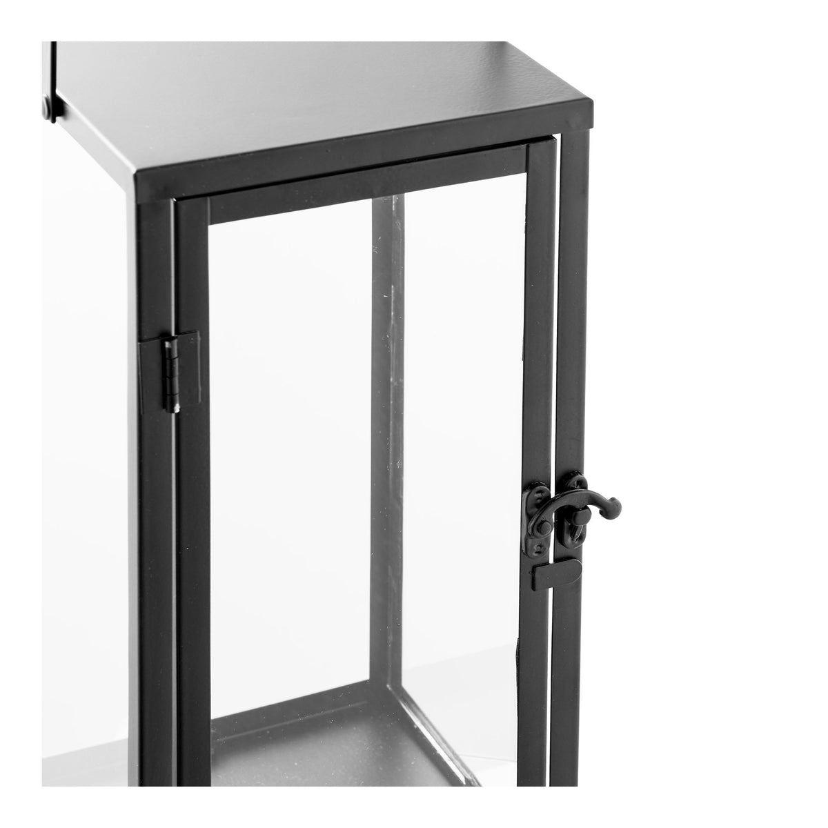 Urs Laterne 2er-Set – Metall/Glas Schwarz – Ansicht 4