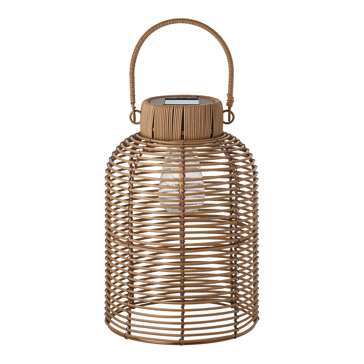 Jolin Solarleuchte, akkubetrieben – Polyrattan Braun von Luiva Living