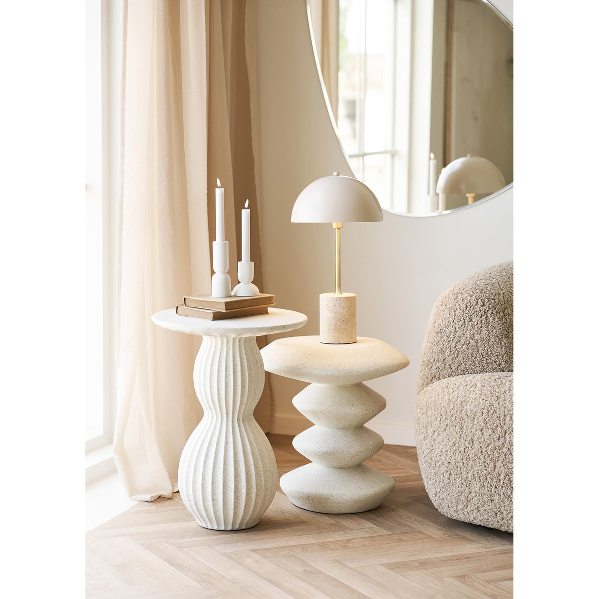 Ari Tischleuchte – Marmor/Metall Beige – Ansicht 6