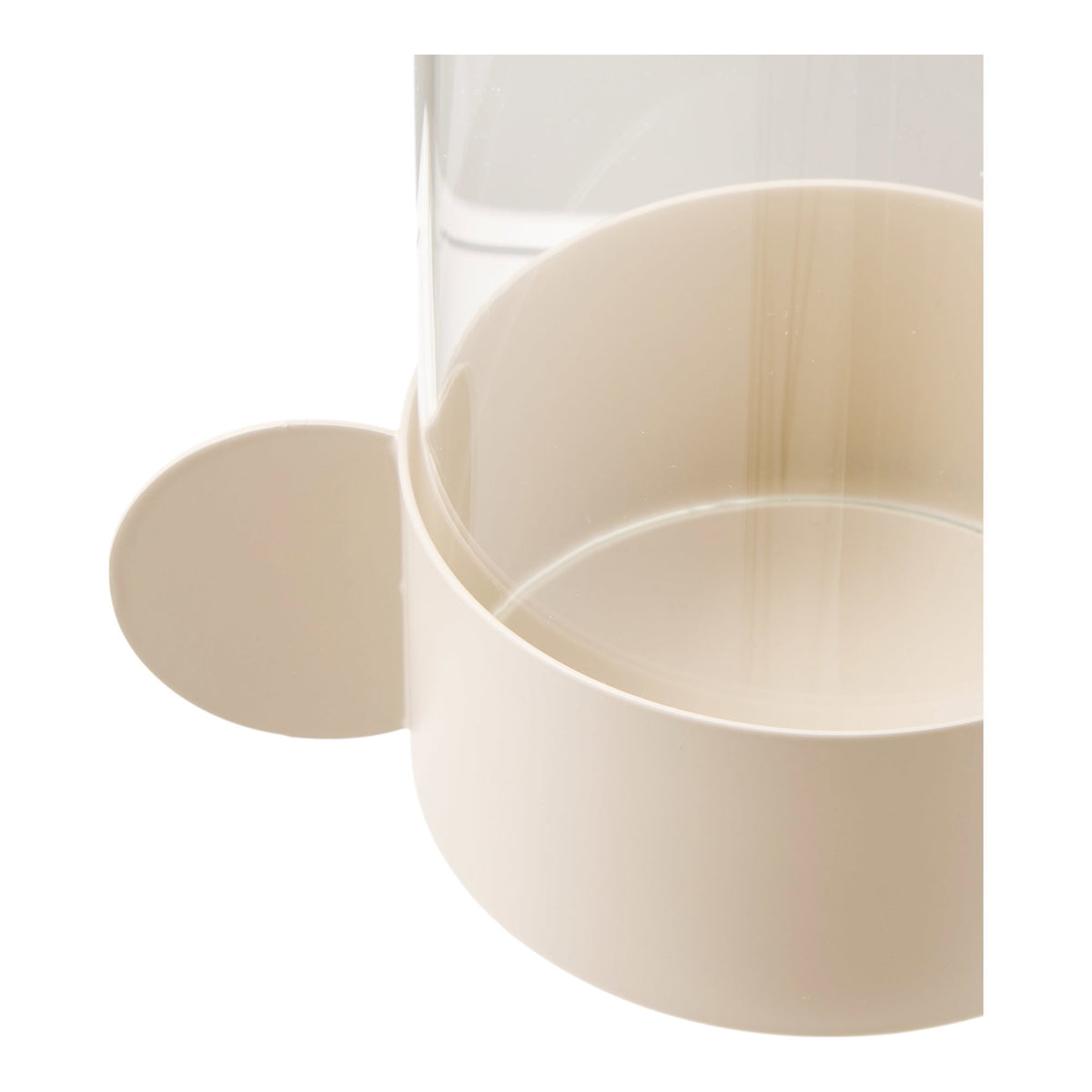 Windlicht – Glas/Metall Beige, 10 × 13,5 × 16,5 cm – Ansicht 3