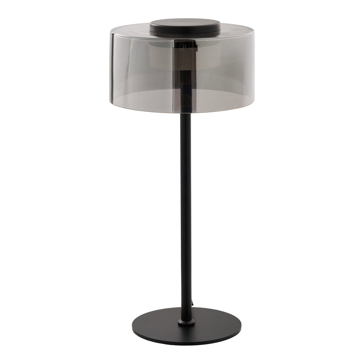 Juli LED-Tischleuchte – Stahl/Glas Schwarz/Klar von Luiva Living