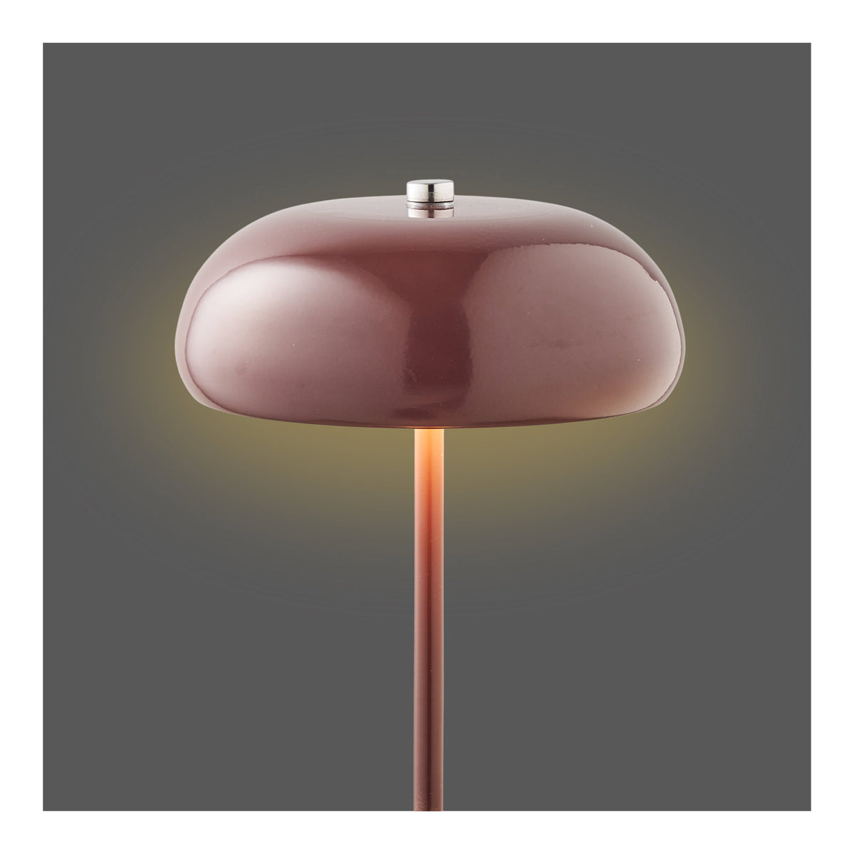 Madita Tischleuchte, akkubetrieben – Metall Bordeaux, ø 16 cm – Ansicht 2