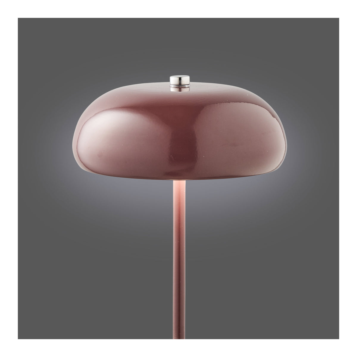 Madita Tischleuchte, akkubetrieben – Metall Bordeaux, ø 16 cm – Ansicht 3