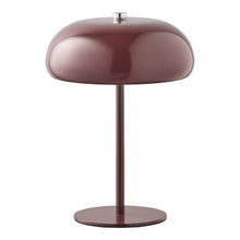Madita Tischleuchte, akkubetrieben – Metall Bordeaux, ø 16 cm von Luiva Living