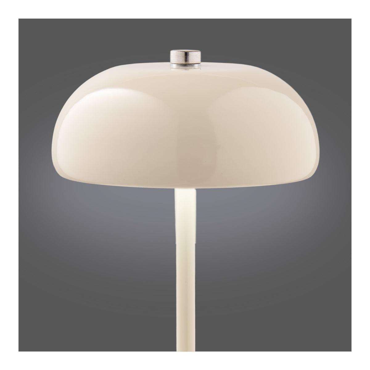 Madita Tischleuchte, akkubetrieben – Metall Beige, ø 13 cm – Ansicht 3