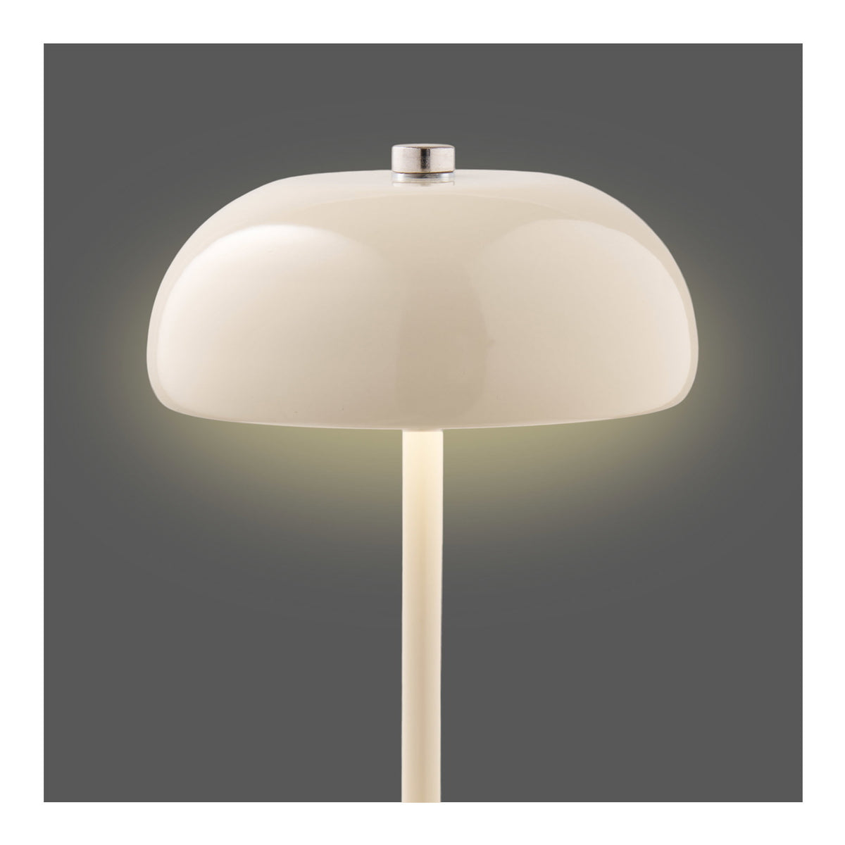 Madita Tischleuchte, akkubetrieben – Metall Beige, ø 13 cm – Ansicht 4