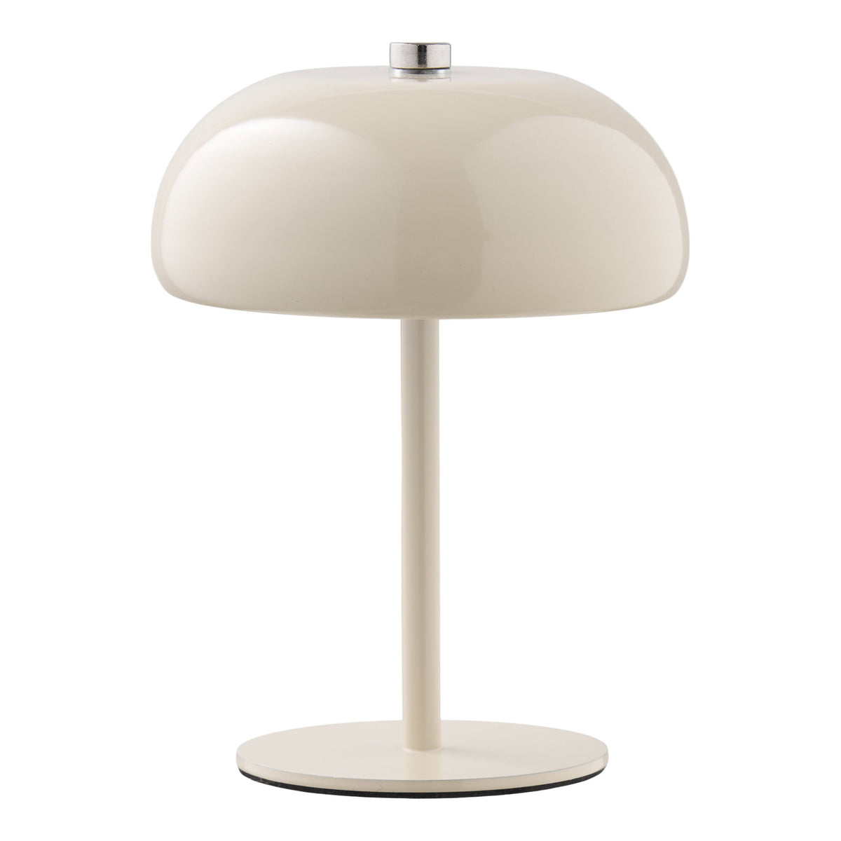 Madita Tischleuchte, akkubetrieben – Metall Beige, ø 13 cm von Luiva Living
