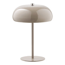 Madita Tischleuchte, akkubetrieben – Metall Taupe, ø 16 cm von Luiva Living
