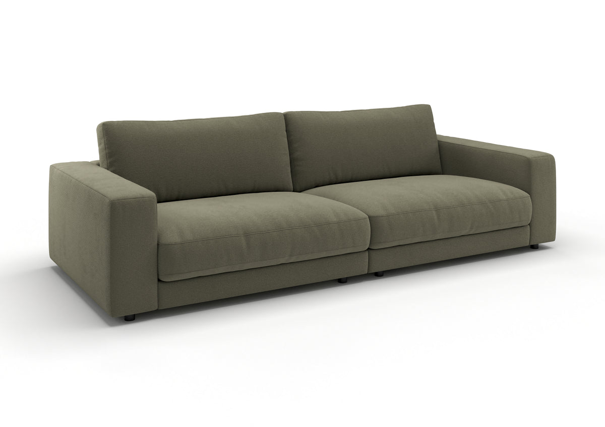 Skagen 3-Sitzer-Sofa in Feincord Oliv