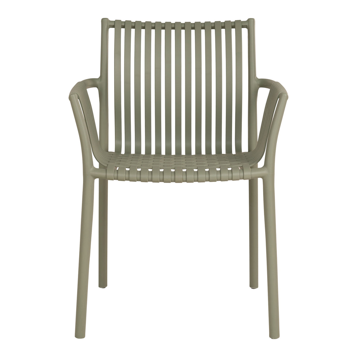 Sigurd Gartenstuhl 4er-Set, stapelbar – Polypropylen Grün – Ansicht 2