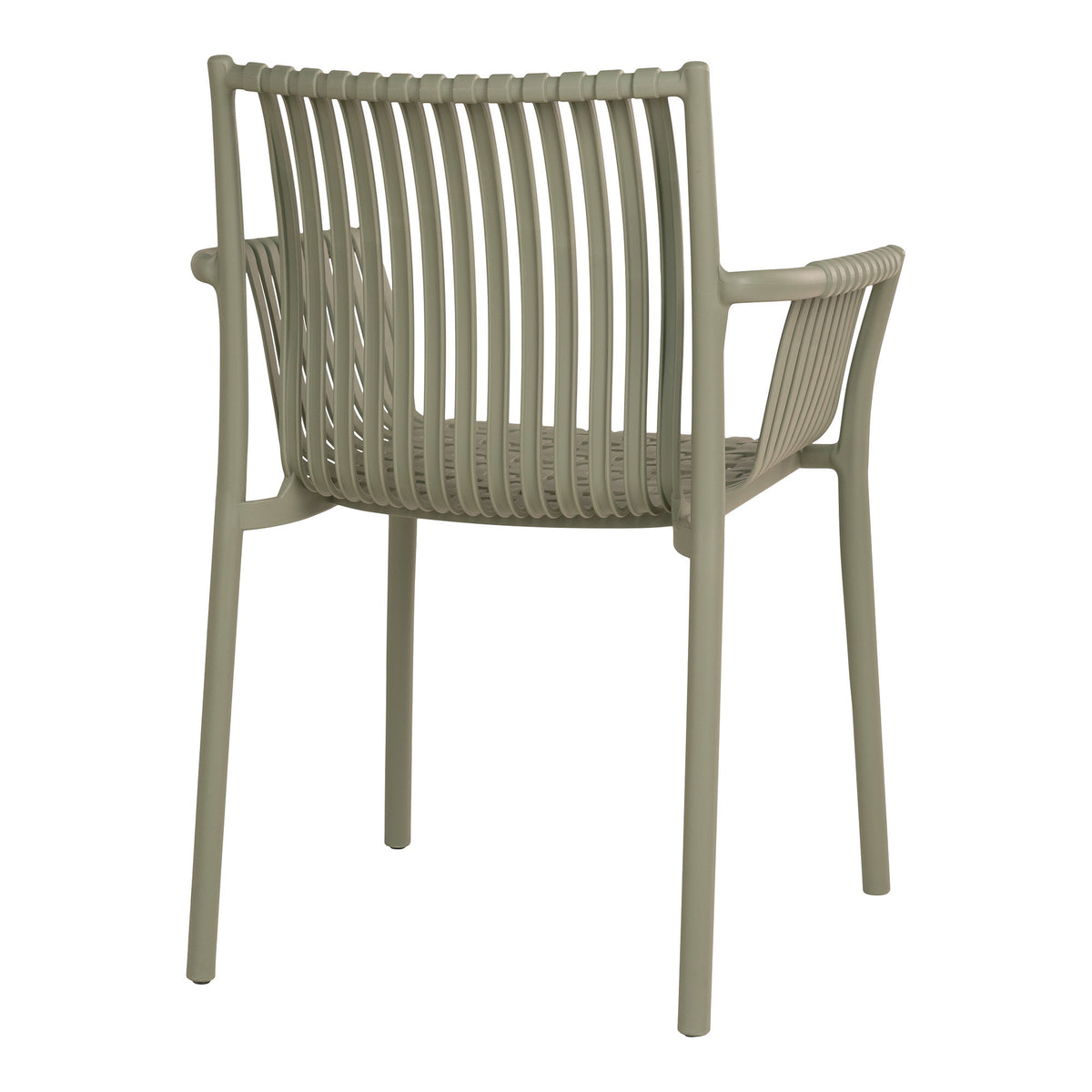 Sigurd Gartenstuhl 4er-Set, stapelbar – Polypropylen Grün – Ansicht 4