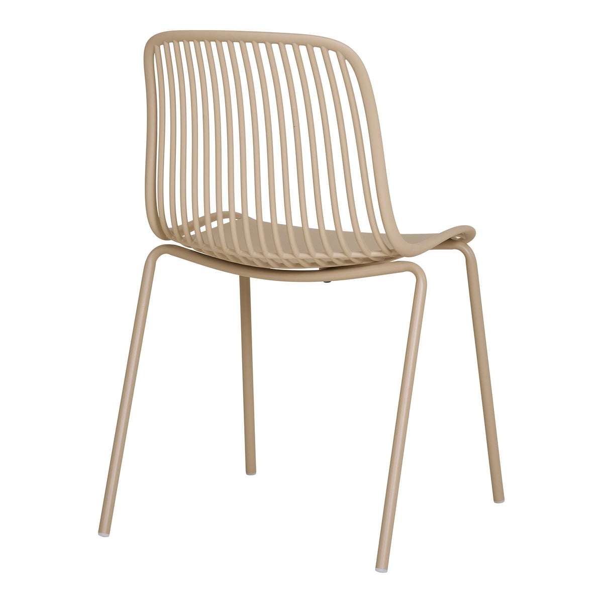 Jari Gartenstuhl 4er-Set, stapelbar – Polypropylen Sand – Ansicht 4