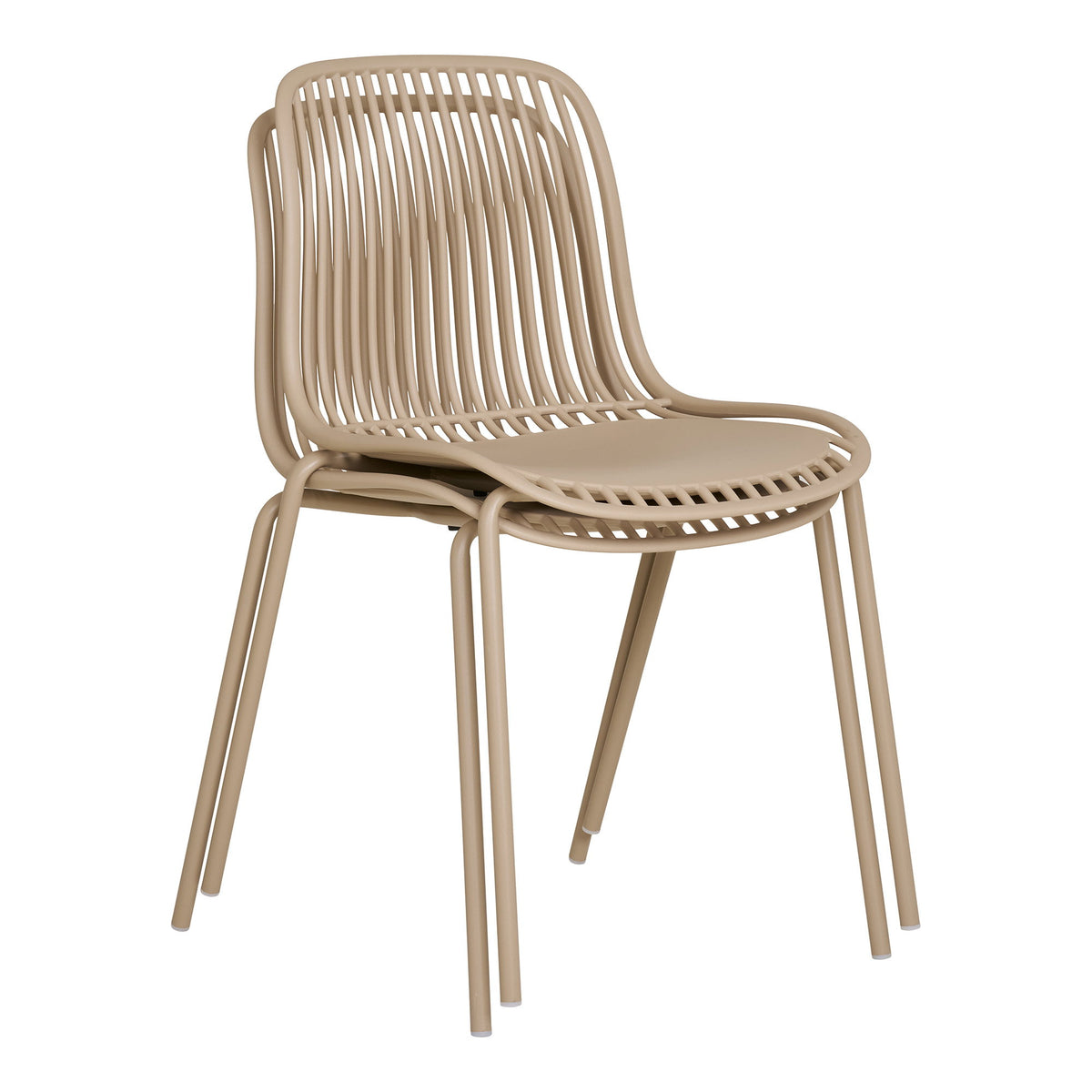 Jari Gartenstuhl 4er-Set, stapelbar – Polypropylen Sand – Ansicht 6