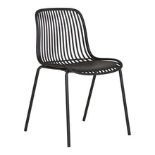 Jari Gartenstuhl 4er-Set, stapelbar – Polypropylen Schwarz von Luiva Living