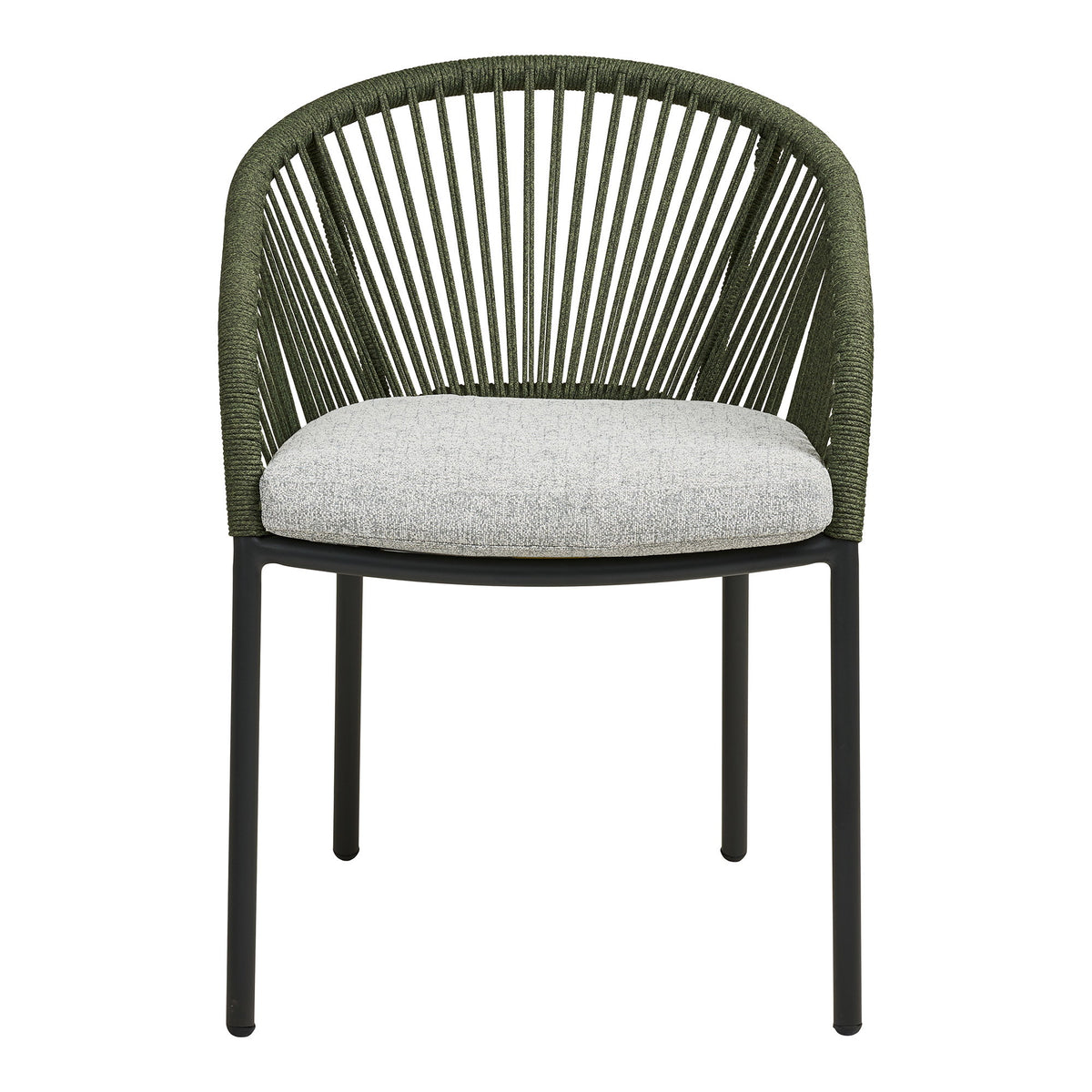 Veit Gartenstuhl 2er-Set inkl. Kissen – Aluminium Grün/Grau – Ansicht 2