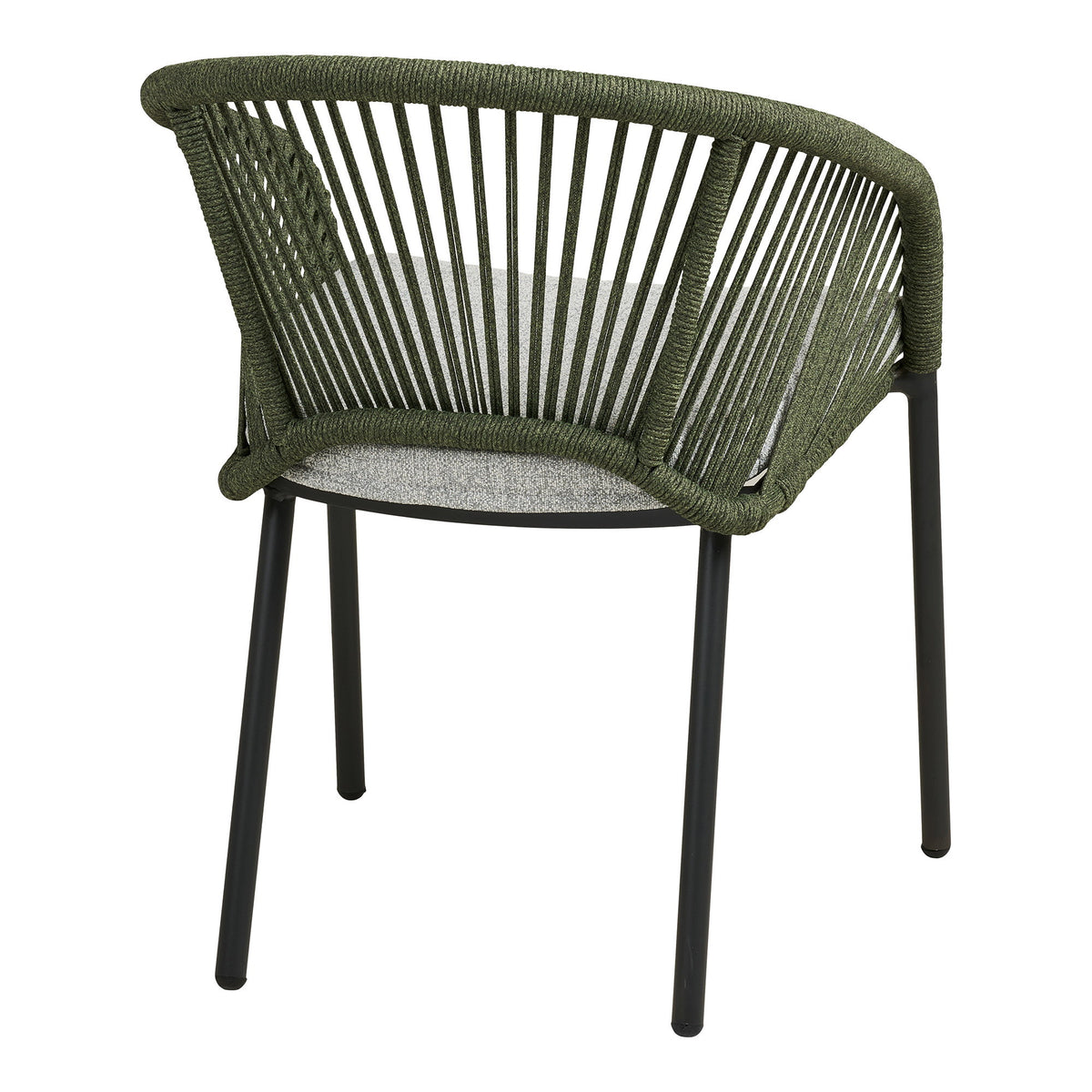 Veit Gartenstuhl 2er-Set inkl. Kissen – Aluminium Grün/Grau – Ansicht 4