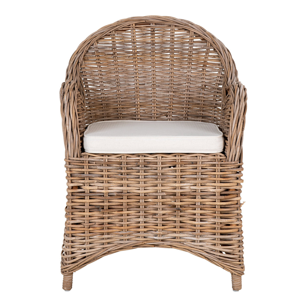 Keno Gartenstuhl inkl. Kissen – Kubu-Rattan Grau – Ansicht 2
