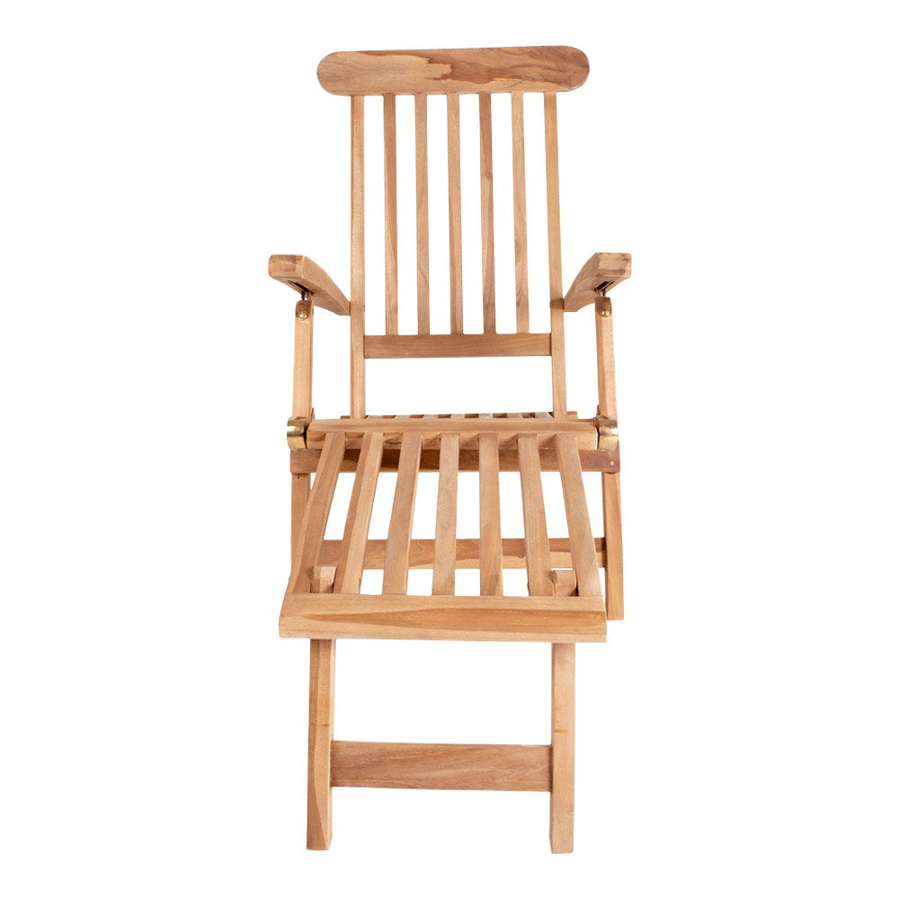 Bob Liegestuhl mit verstellbarer Rückenlehne – Teak Natur – Ansicht 2