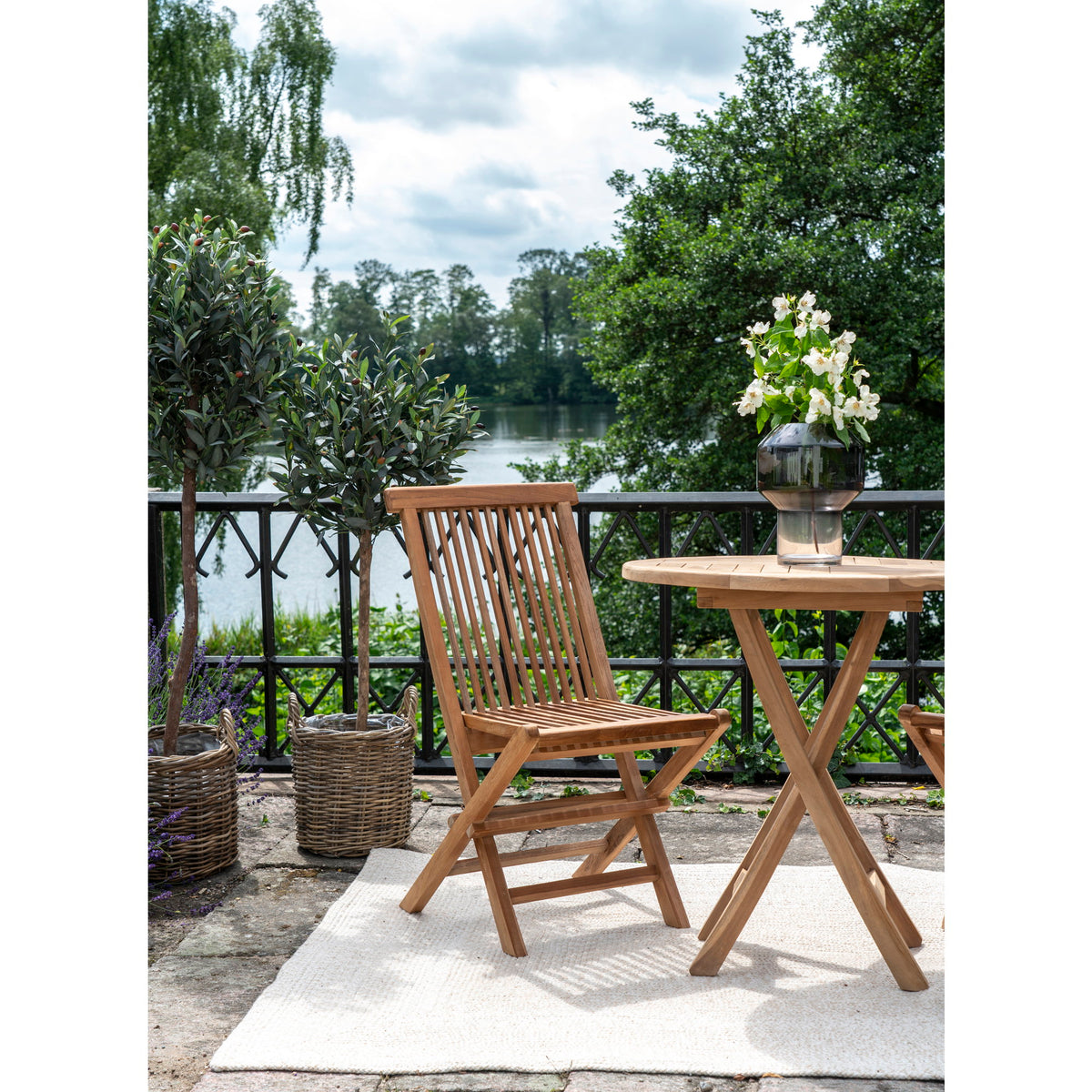 Gina Gartenstuhl 2er-Set – Teak Natur – Ansicht 6