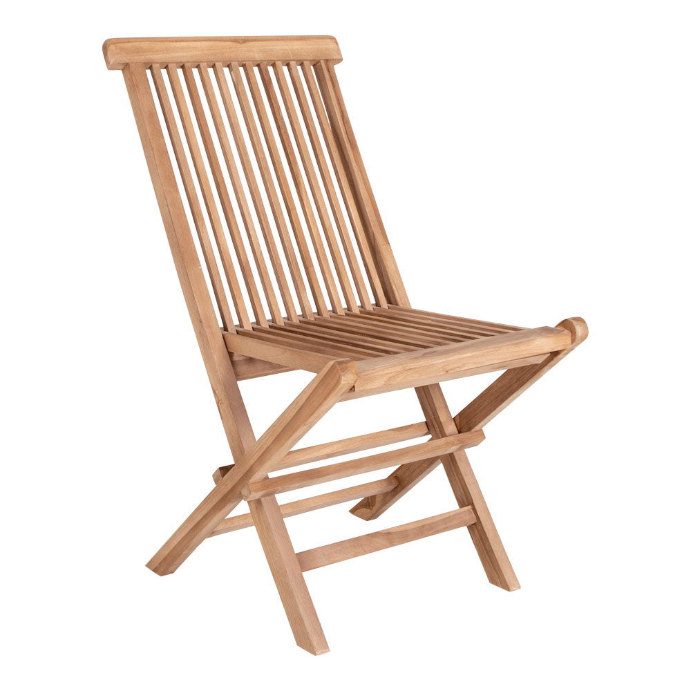 Gina Gartenstuhl 2er-Set – Teak Natur von Luiva Living