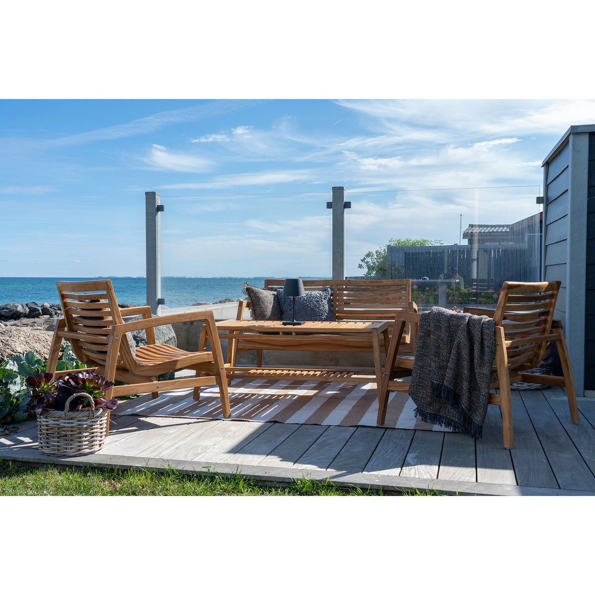 Ariane Lounge-Set inkl. Kissen – Teak Natur – Ansicht 5