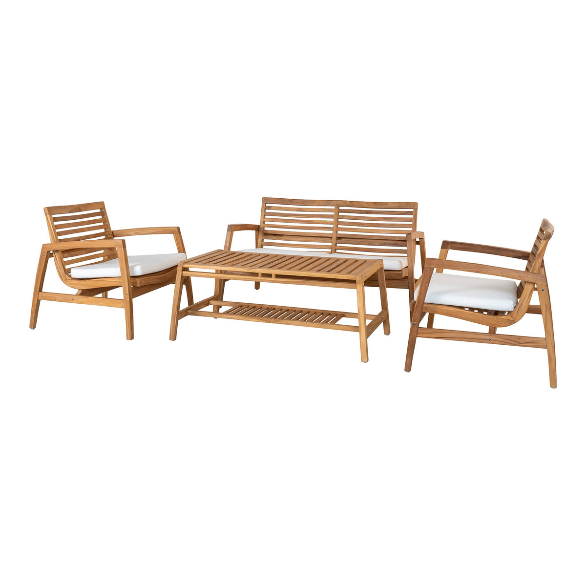 Ariane Lounge-Set inkl. Kissen – Teak Natur – Ansicht 2