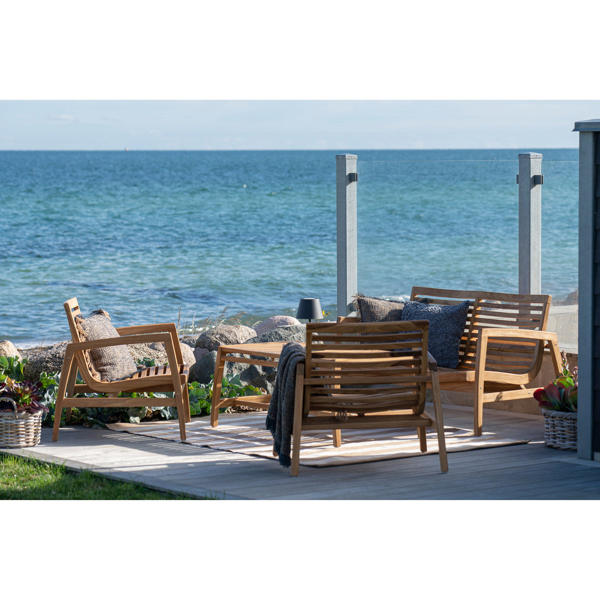 Ariane Lounge-Set inkl. Kissen – Teak Natur – Ansicht 7