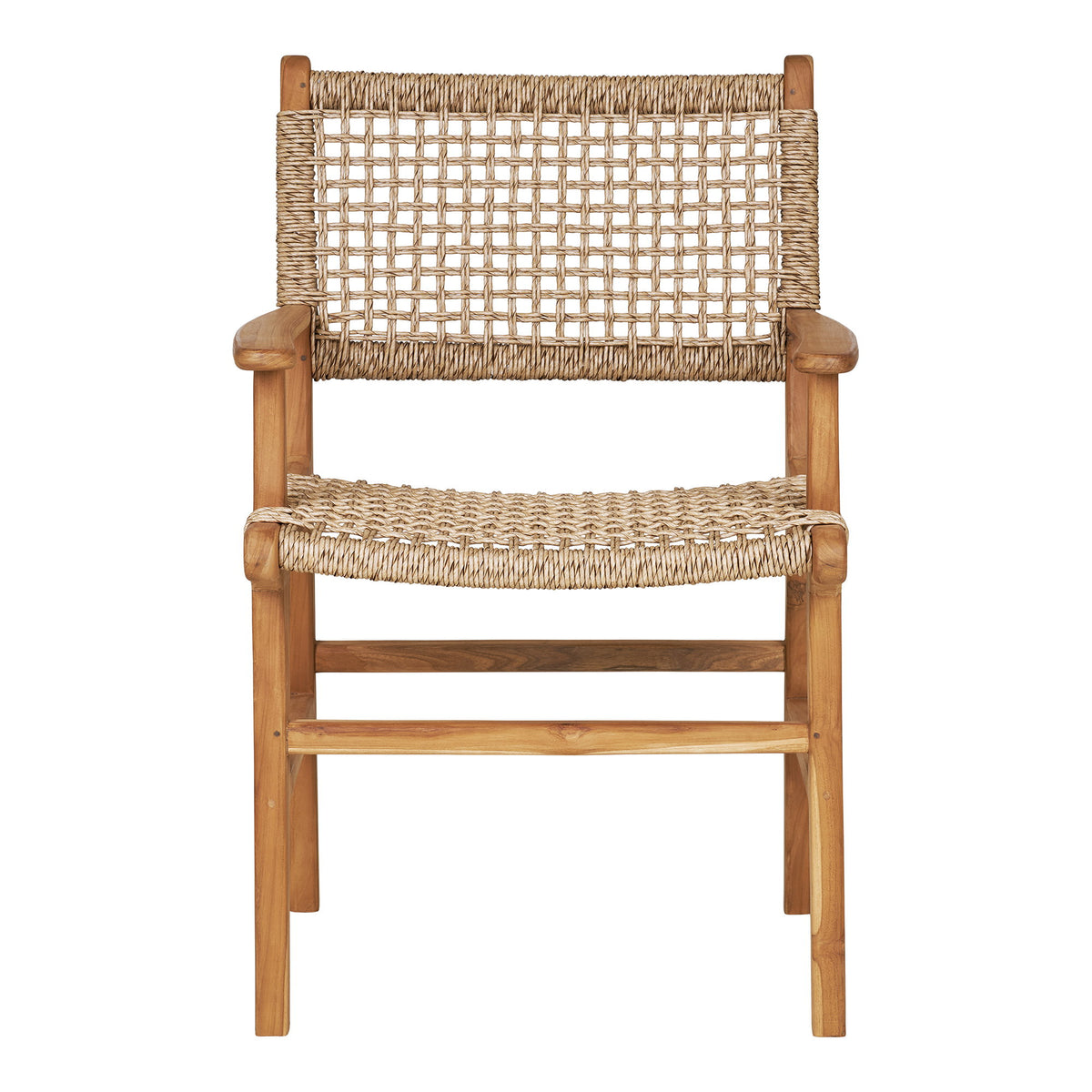 Sune Gartenstuhl 2er-Set mit Armlehnen – Teak Natur – Ansicht 2