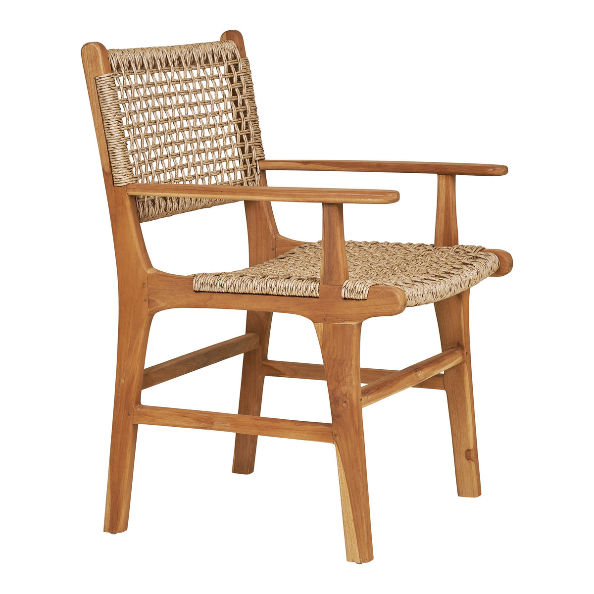 Sune Gartenstuhl 2er-Set mit Armlehnen – Teak Natur – Ansicht 3