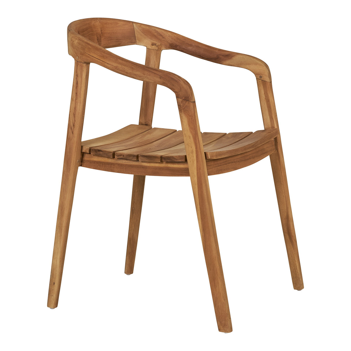 Lou Gartenstuhl 2er-Set – Teak Natur – Ansicht 3